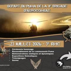 Départ du dernier Puma du 3ème RHC à Etain